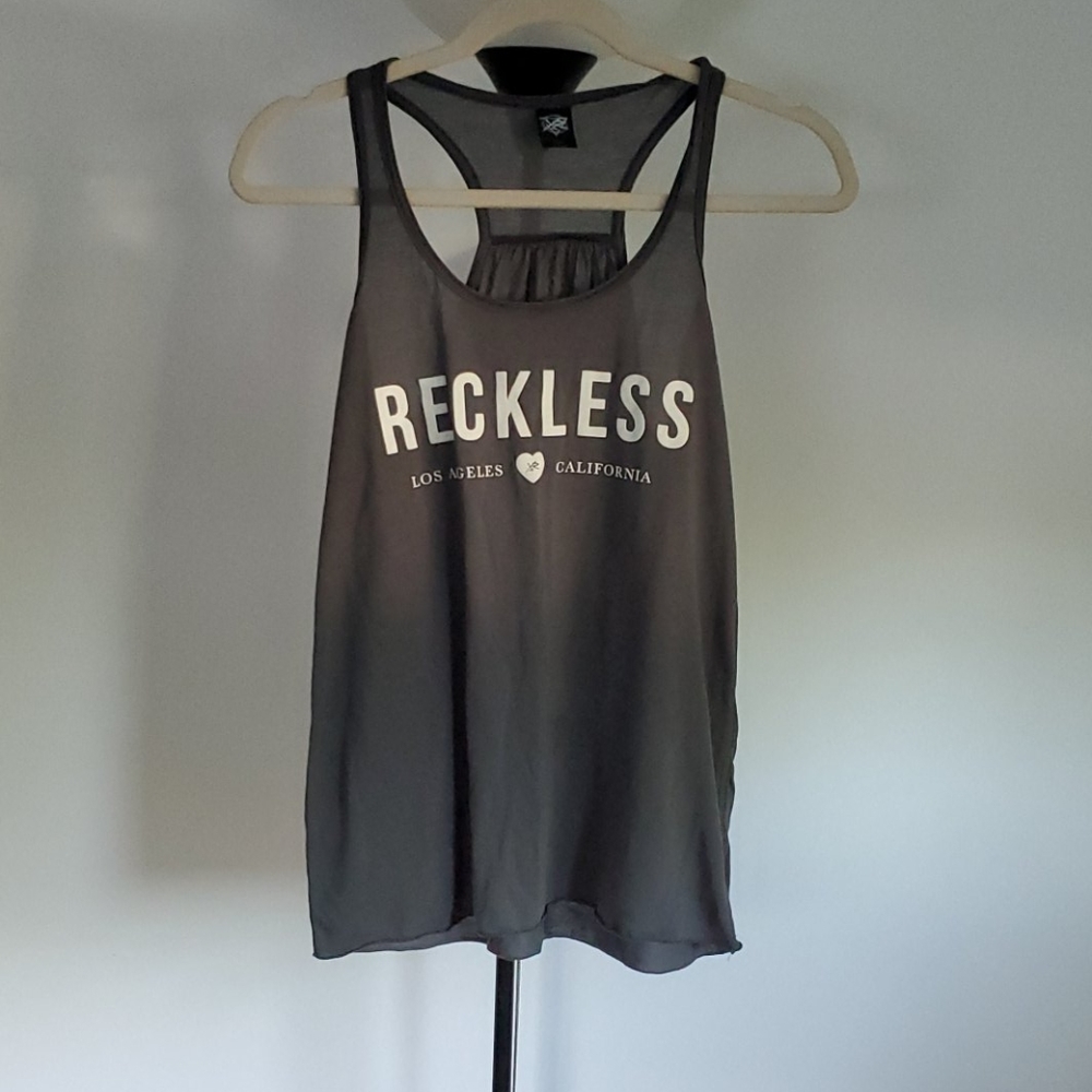 NWOT - Young & Reckless Racerback Tank - Picture 2 of 2